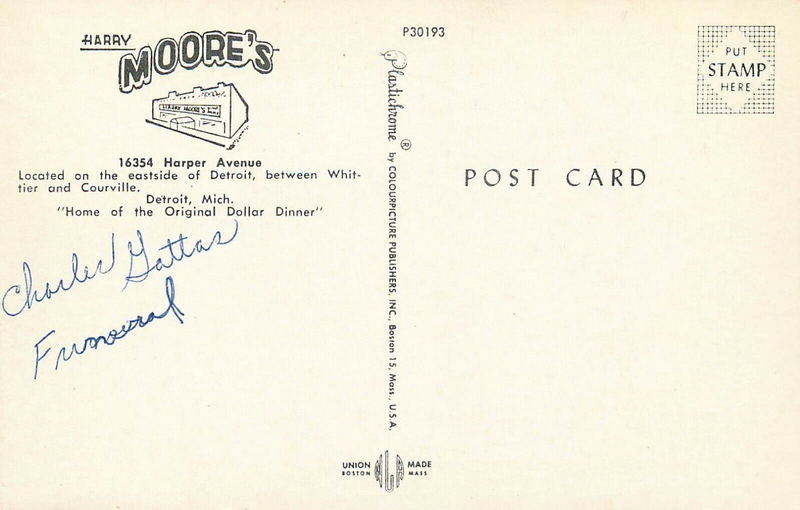 I-Rock Night Club (Macs Cafe, Harry Moores) - Vintage Postcard (newer photo)